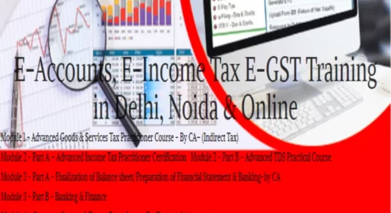 Accounting Training Institute in Delhi with SAP FICO, Best Income Tax and GST Course in Delhi by “SLA Consultants”