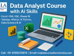 Data Analytics Course in Noida, with Job Oriented Program | Live-Online training, Upskill Job with AI Skills for 2026, by SLA Consultants Noida,
