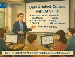 The Data Analytics Course: Complete Data Analytics Internship, Update with AI Skills for 2026, by SLA Consultants India, Ranked #1 in NCR for Online/Classroom Training
