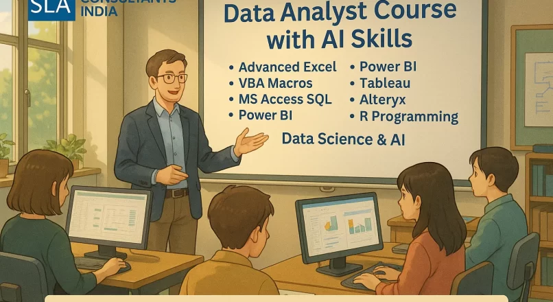 The Data Analytics Course: Complete Data Analytics Internship, Update with AI Skills for 2026, by SLA Consultants India, Ranked #1 in NCR for Online/Classroom Training