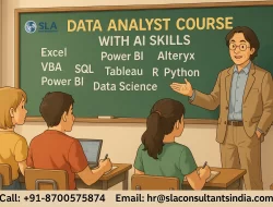 Data Analyst Course in Delhi (5-6 Months), Update with AI Skills for 2026, by SLA Consultants India, Ranked #1 in NCR for Online/Classroom Training 