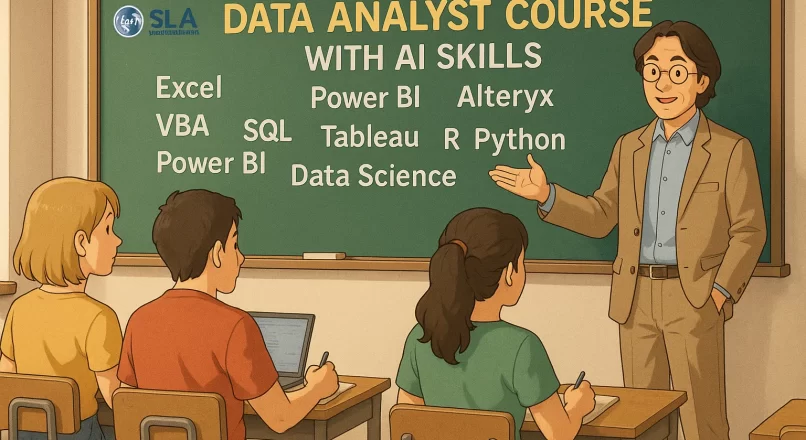 Data Analyst Course in Delhi (5-6 Months), Update with AI Skills for 2026, by SLA Consultants India, Ranked #1 in NCR for Online/Classroom Training 