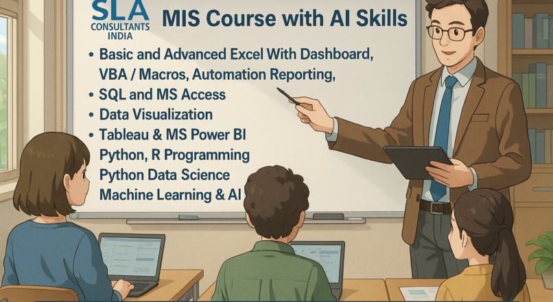 AI with Business Analytics: Why Analytics Analyst Expertise Will Still Be in Demand in 2026, 100% Job, MIS Course in Delhi, 110050 – by SLA Consultants India